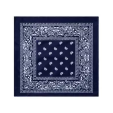 Rock Solid The Code Silicone Cock Ring with Bandana Navy Blue at Spencer's