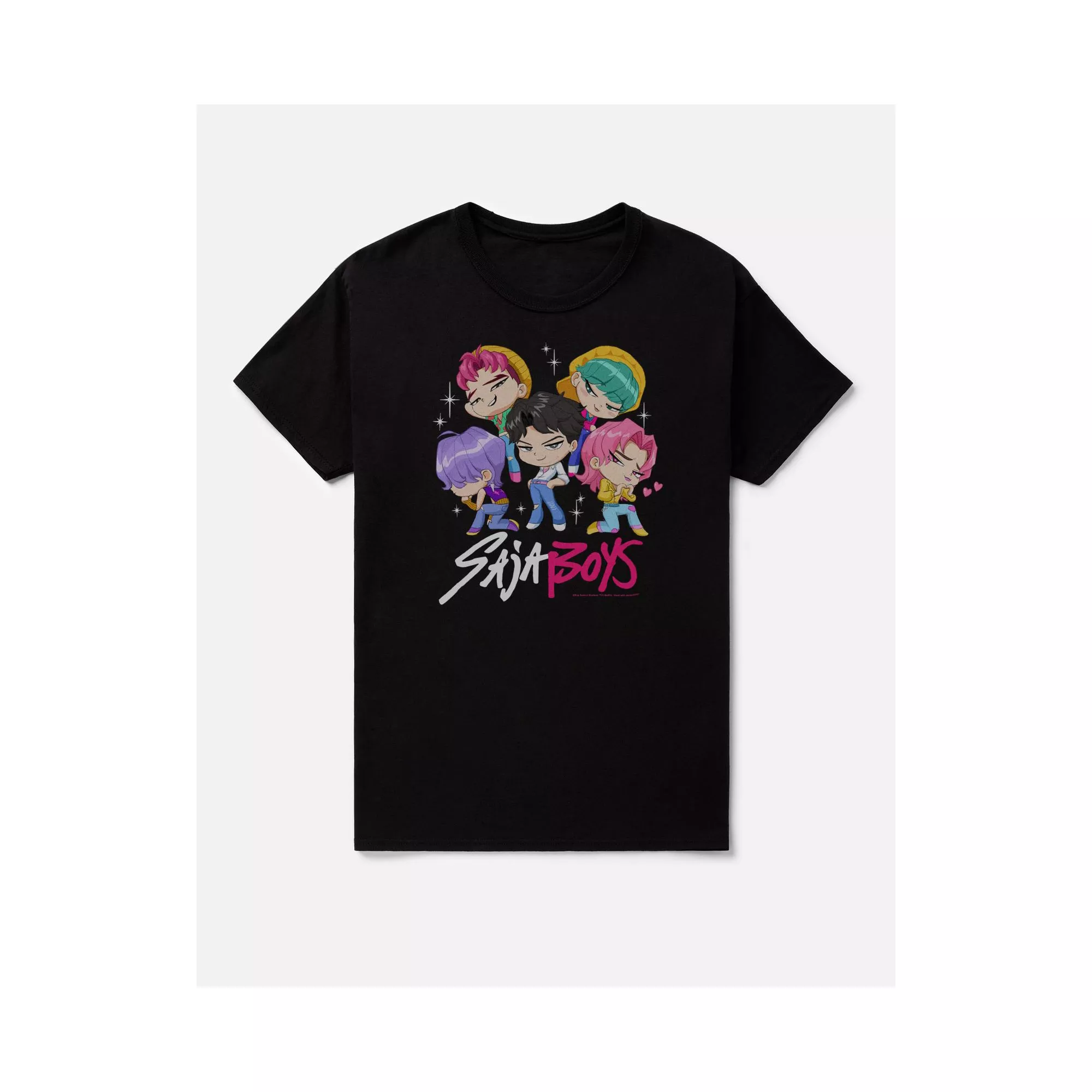 Saja Boys Chibi Group T Shirt - KPop Demon Hunters at Spencer's