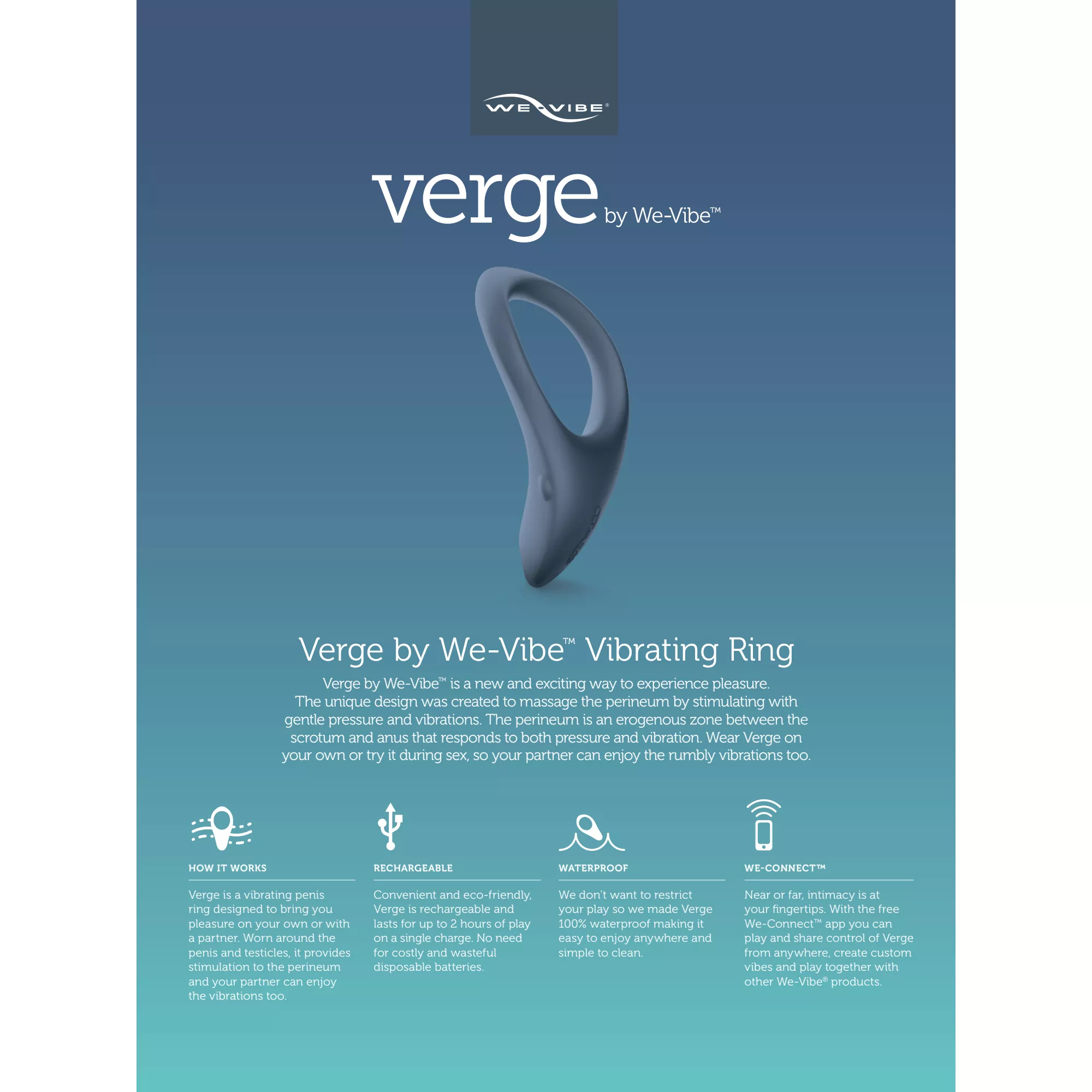 We-Vibe Verge Vibrating Cock Ring at Spencer's