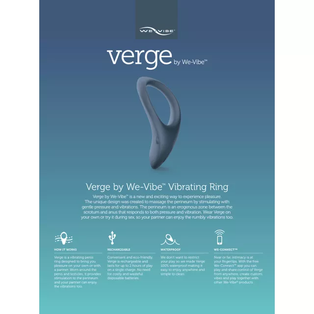 We-Vibe Verge Vibrating Cock Ring at Spencer's