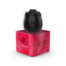 Fifty Shades of Grey Black Rose Clitoral Stimulator with Egg Vibrator at Spencer's
