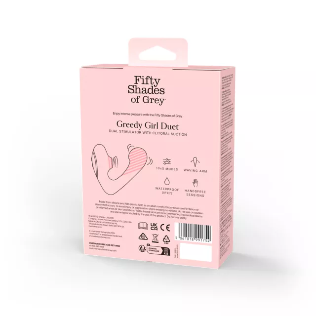50 Shades of Grey Greedy Girl Duet Vibrator at Spencer's