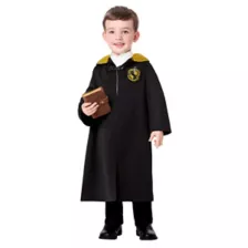 Toddler Hufflepuff Hooded Robe Costume - Harry Potter at Spirit Halloween