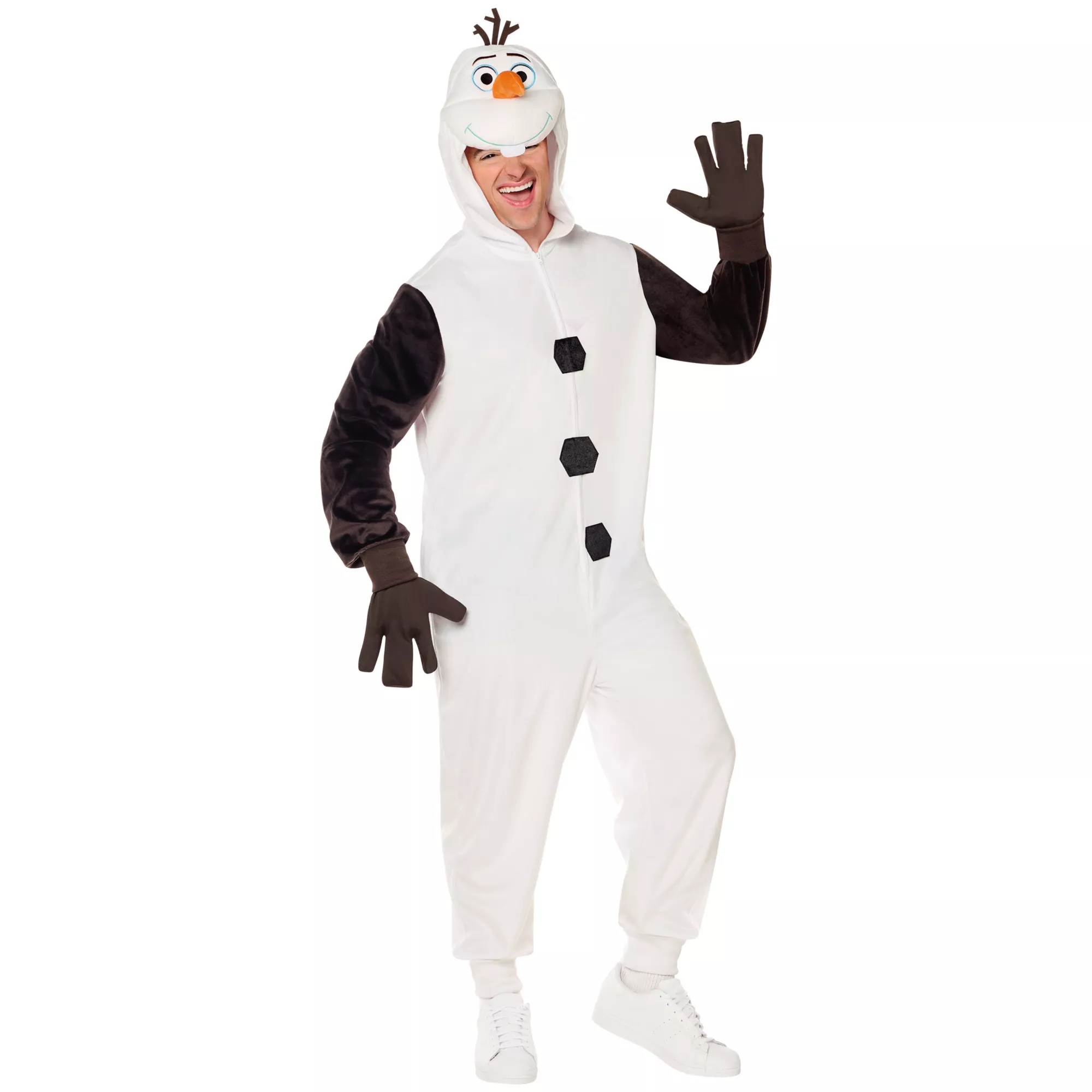Adult Olaf Jumpsuit Costume - Frozen