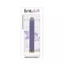 Aurora Glass Vibrator Purple - Firstglass at Spencer's