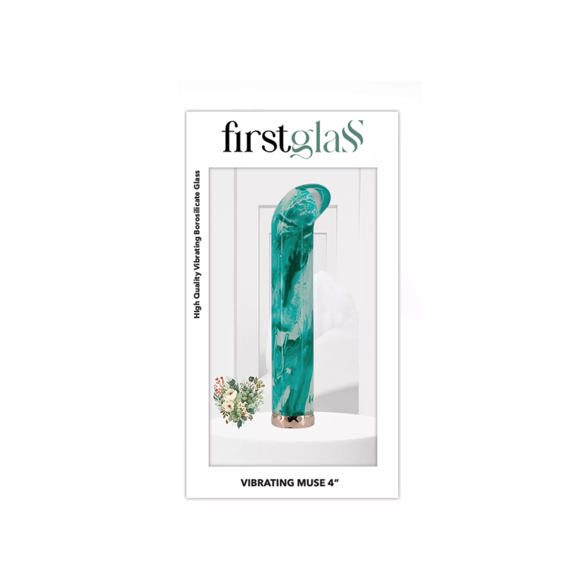 Muse Glass Vibrator Green - Firstglass at Spencer's
