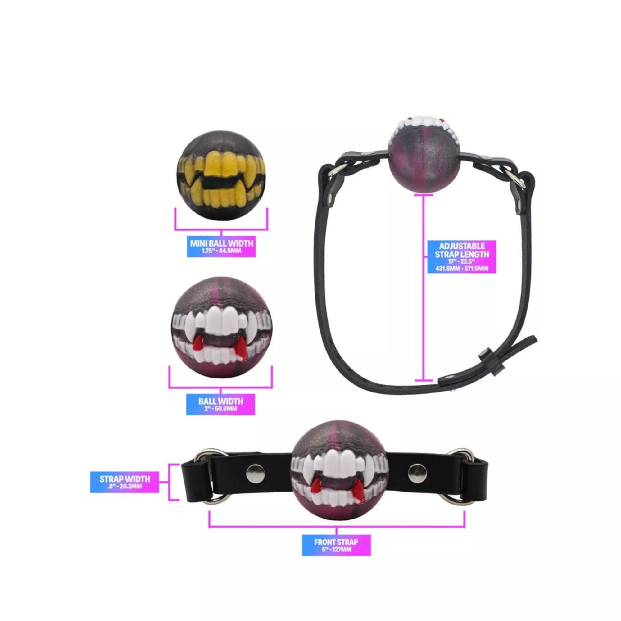 Twisted Fantasies Gagula Vampire Ball Gag at Spencer's