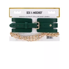 Sex & Mischief Indica Cutout Collar and Leash at Spencer's