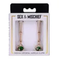 Sex & Mischief Indica Crystal Nipple Clips at Spencer's