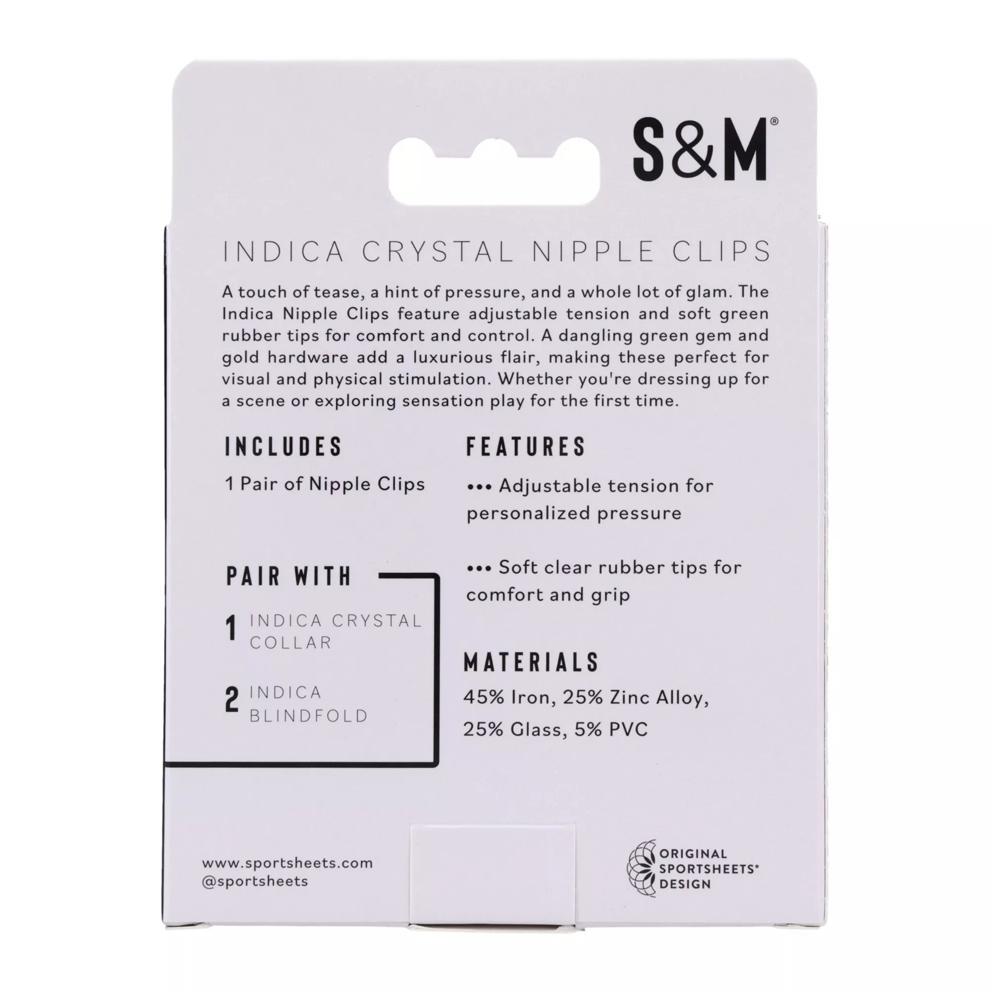 Sex & Mischief Indica Crystal Nipple Clips at Spencer's