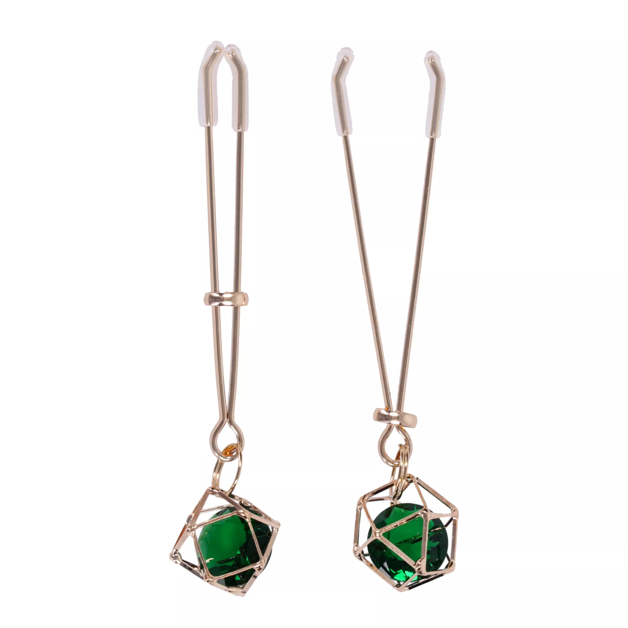 Sex & Mischief Indica Crystal Nipple Clips at Spencer's