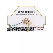 Sex & Mischief Indica Crystal Day Collar at Spencer's