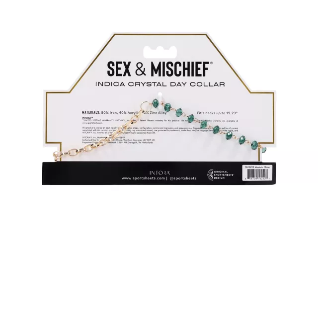Sex & Mischief Indica Crystal Day Collar at Spencer's