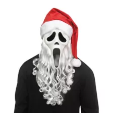 Ghost Face Santa Full Mask at Spirit Halloween