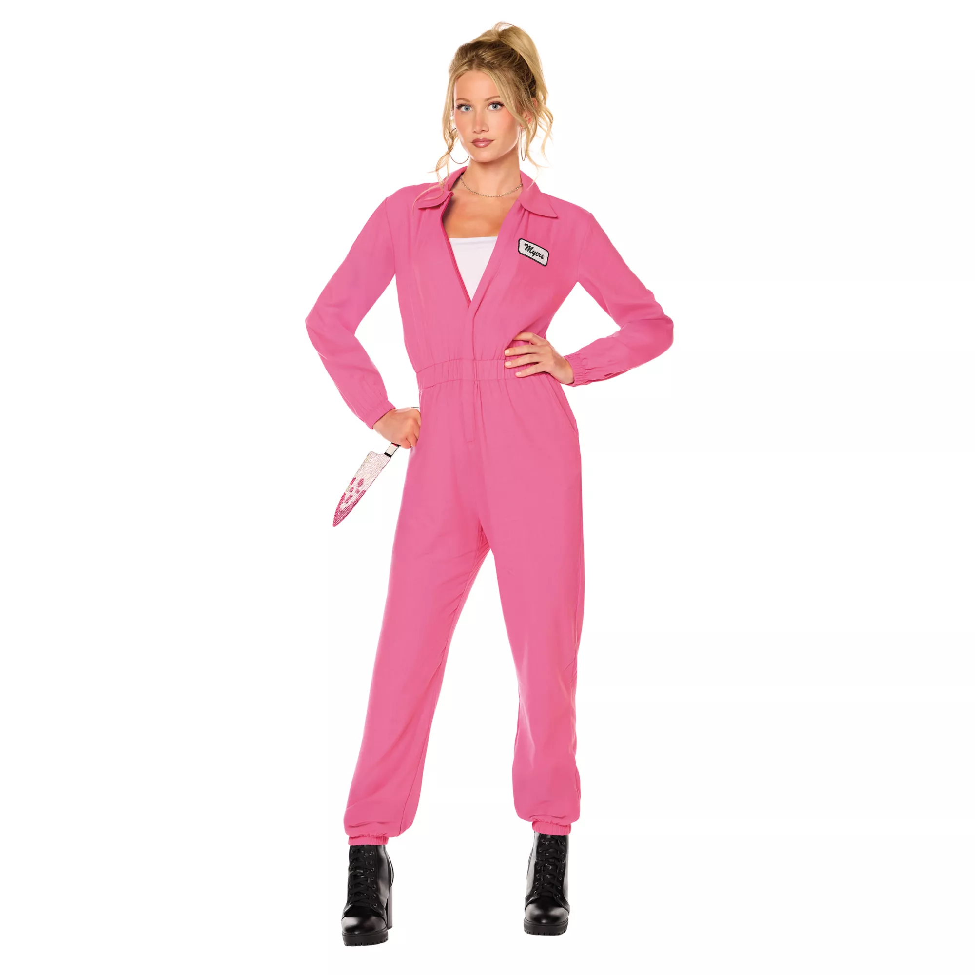 Adult Pink Michael Myers Jumpsuit Costume - Halloween II