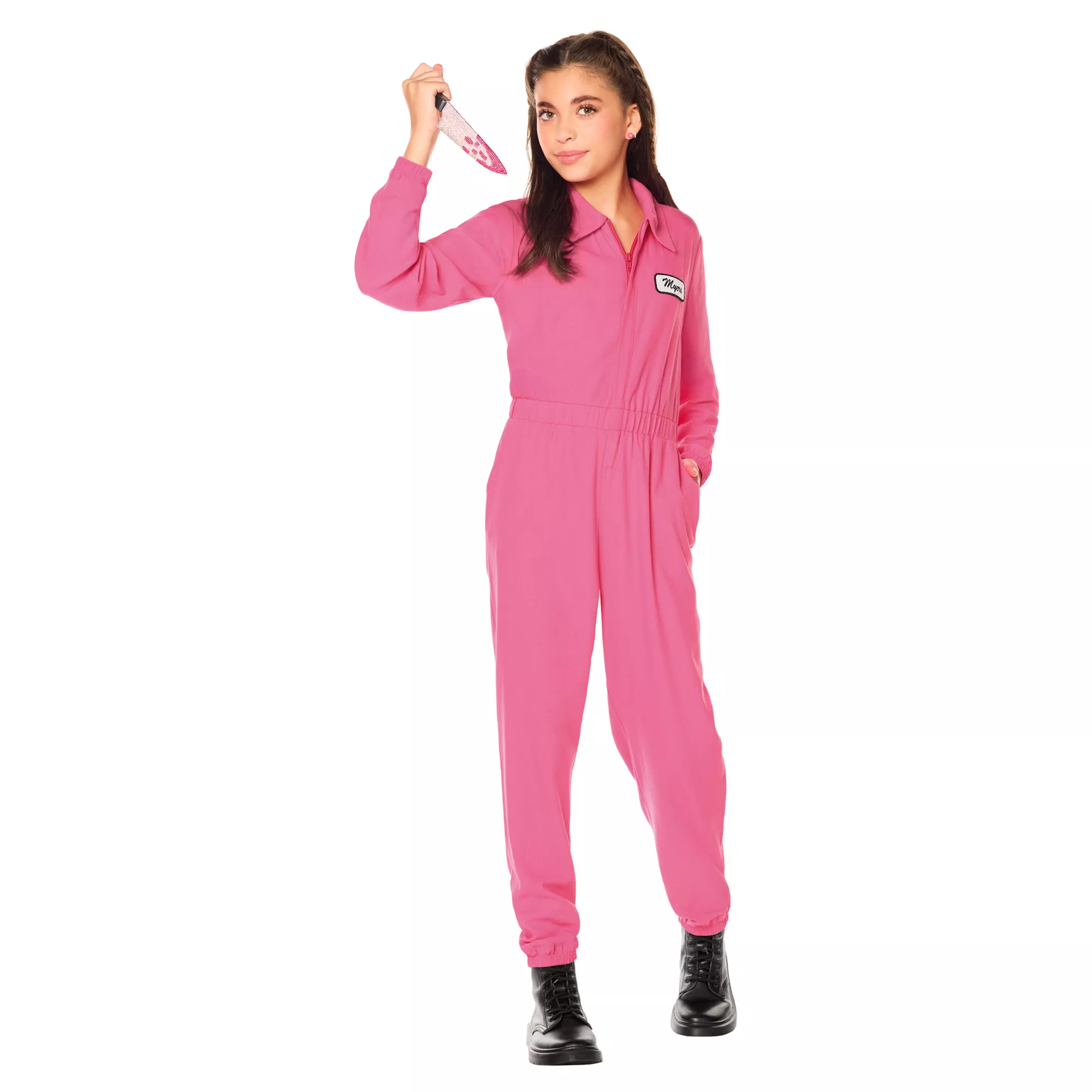 Kids Pink Michael Myers Jumpsuit at Spirit Halloween
