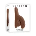 Gender X 4 Inch Packer Dark Skin Tone at Spencer's