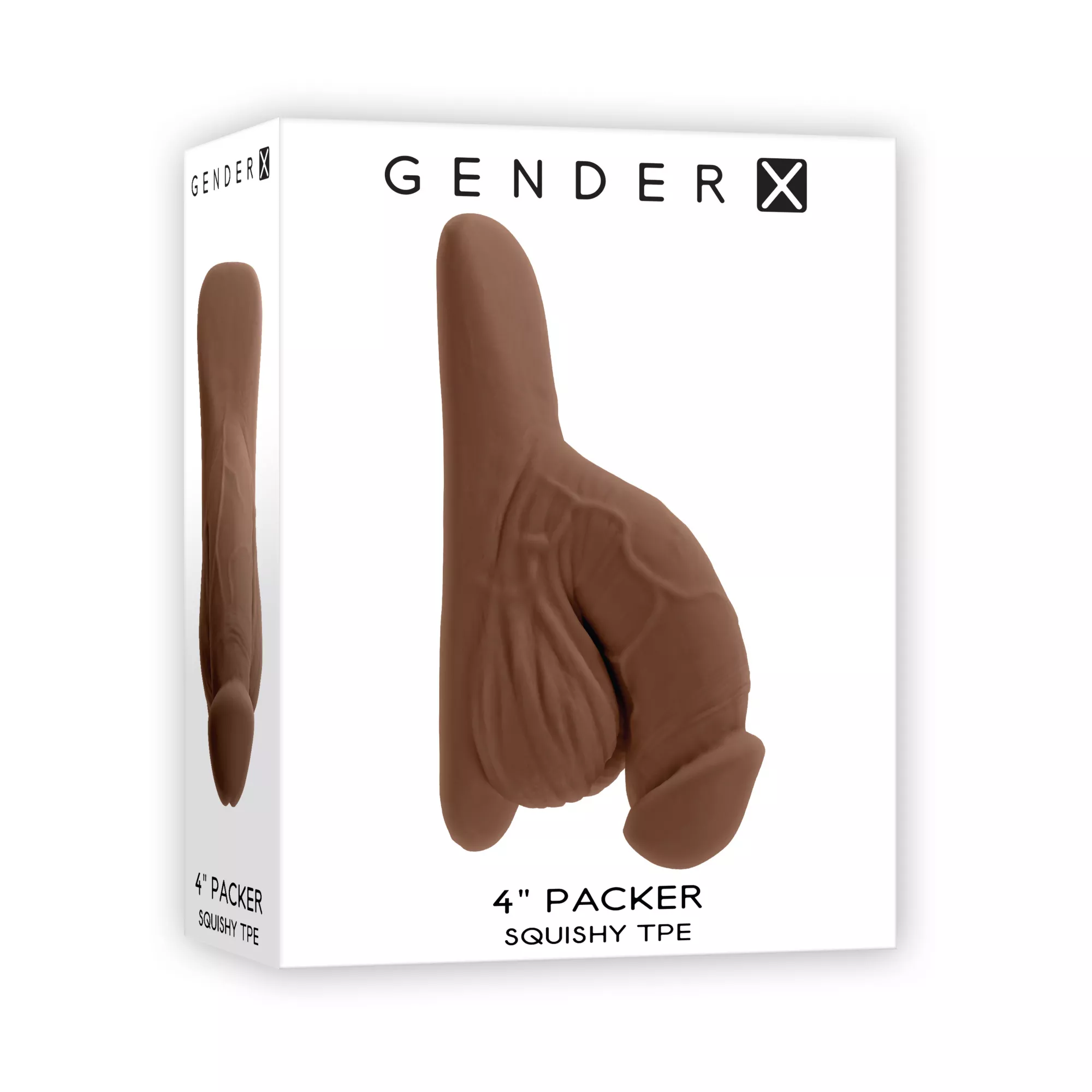 Gender X 4 Inch Packer Dark Skin Tone at Spencer's