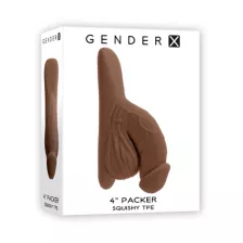 Gender X 4 Inch Packer Dark Skin Tone at Spencer's