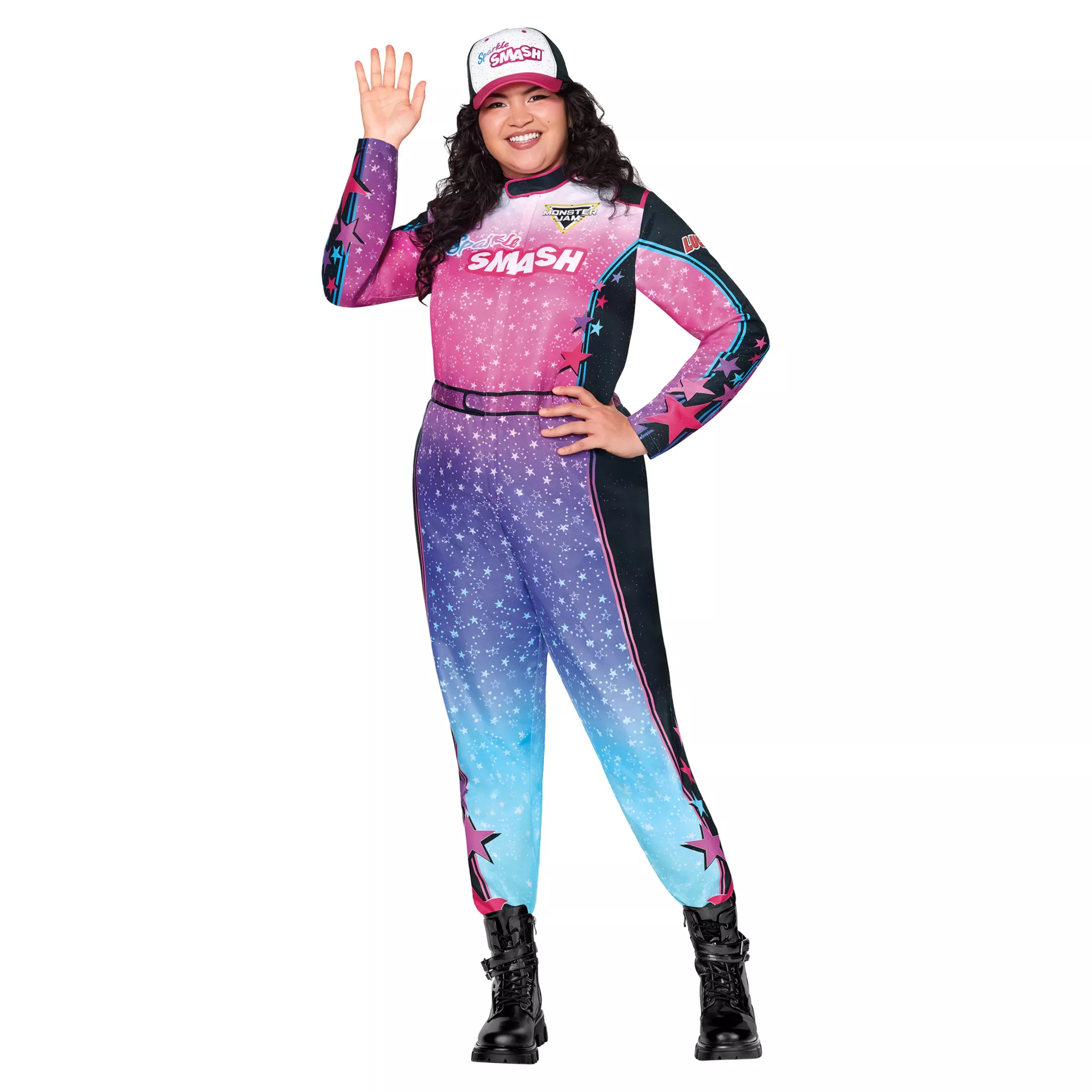Adult Sparkle Smash Jumpsuit Costume - Monster Jam at Spirit Halloween