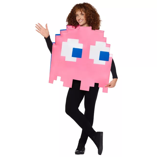 Adult Pinky & Turn to Blue Ghost Reversible 3D Costume - PAC-MAN at Spencer's