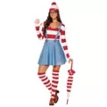 Adult Wenda Dress Costume - Where's Waldo? at Spirit Halloween
