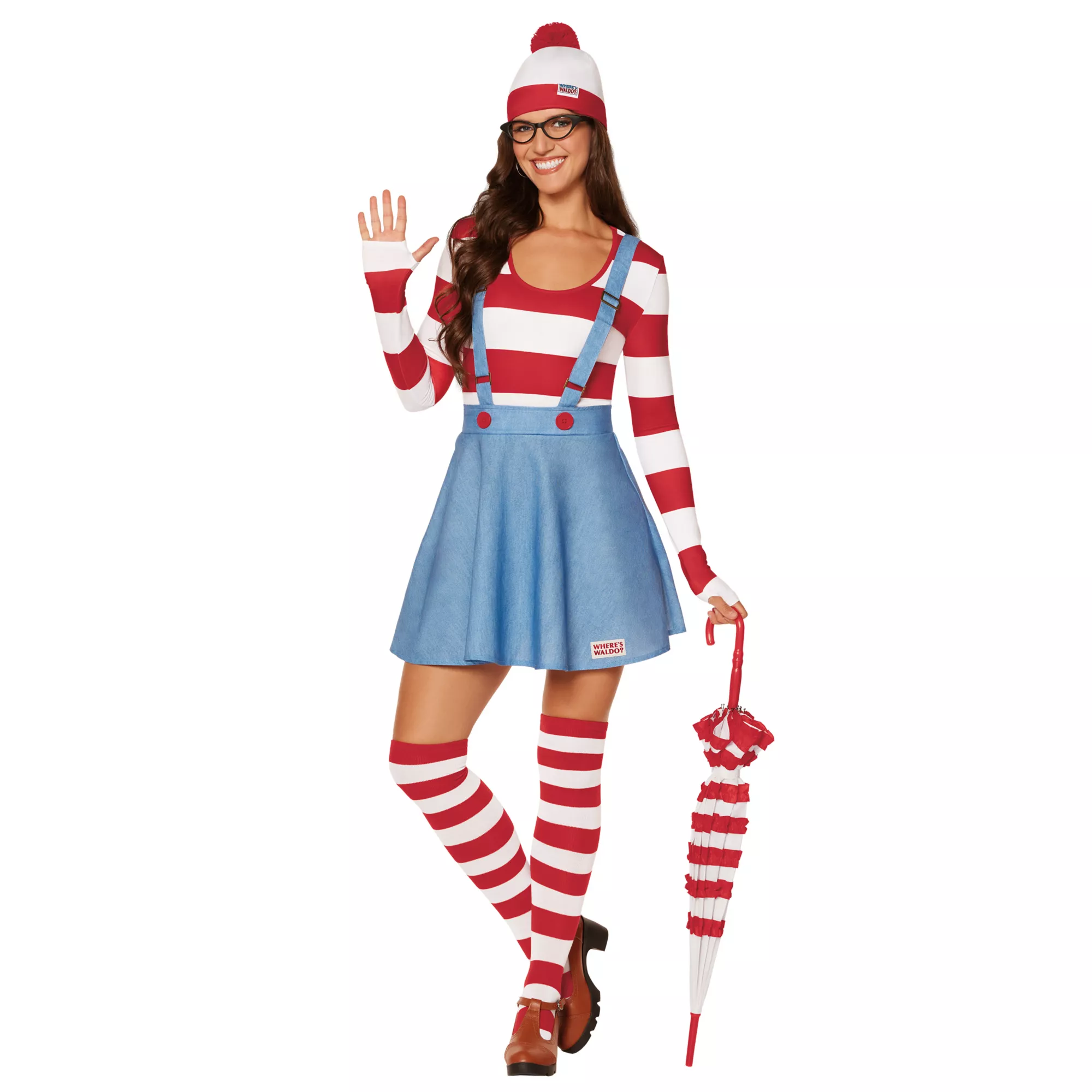 Adult Wenda Dress Costume - Where's Waldo? at Spirit Halloween