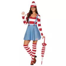 Adult Wenda Dress Costume - Where's Waldo? at Spirit Halloween