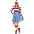 Adult Wenda Dress Costume - Where's Waldo? at Spirit Halloween