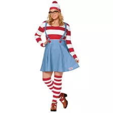 Adult Wenda Dress Costume - Where's Waldo? at Spirit Halloween