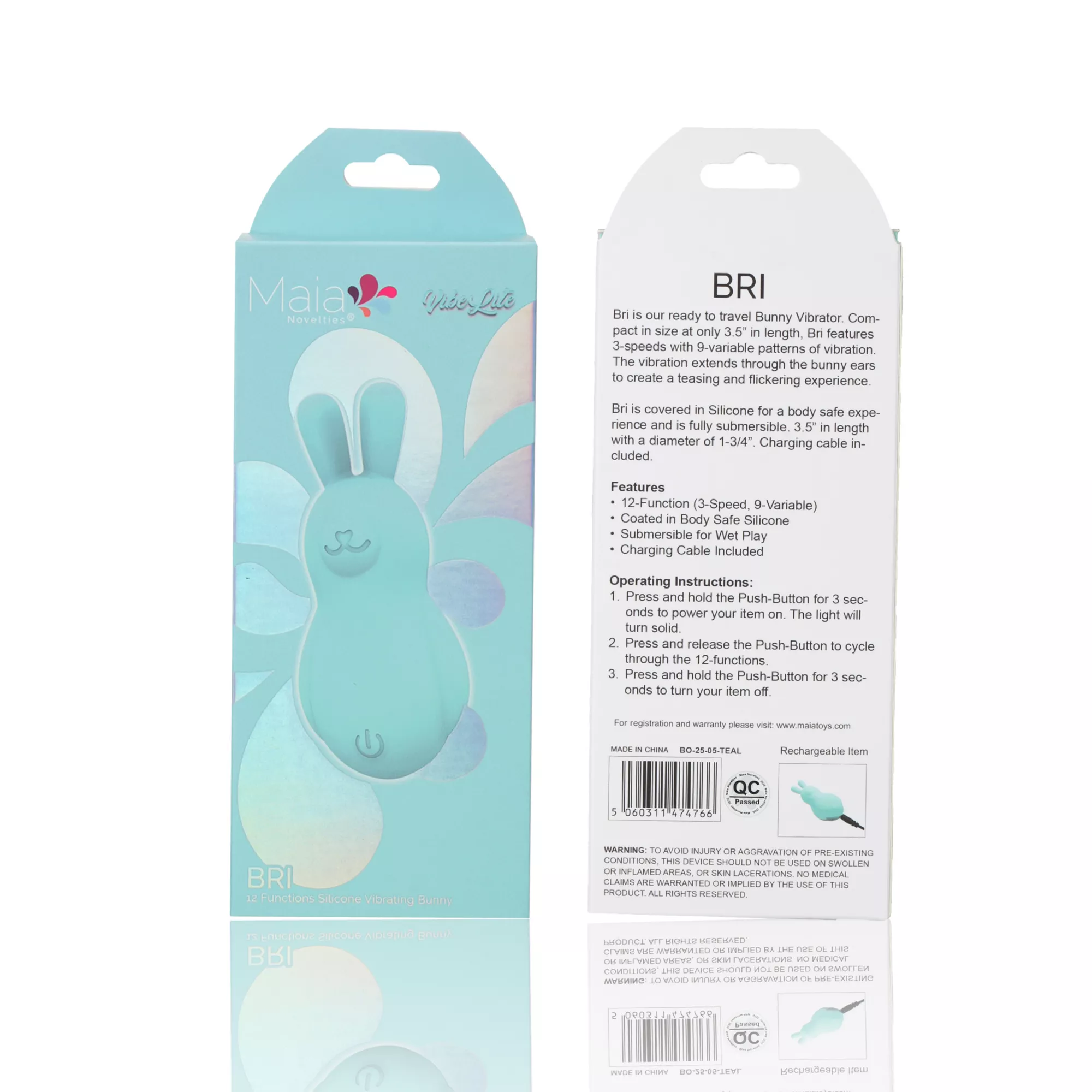 Maia Bri Silicone Bunny Vibrator at Spencer's