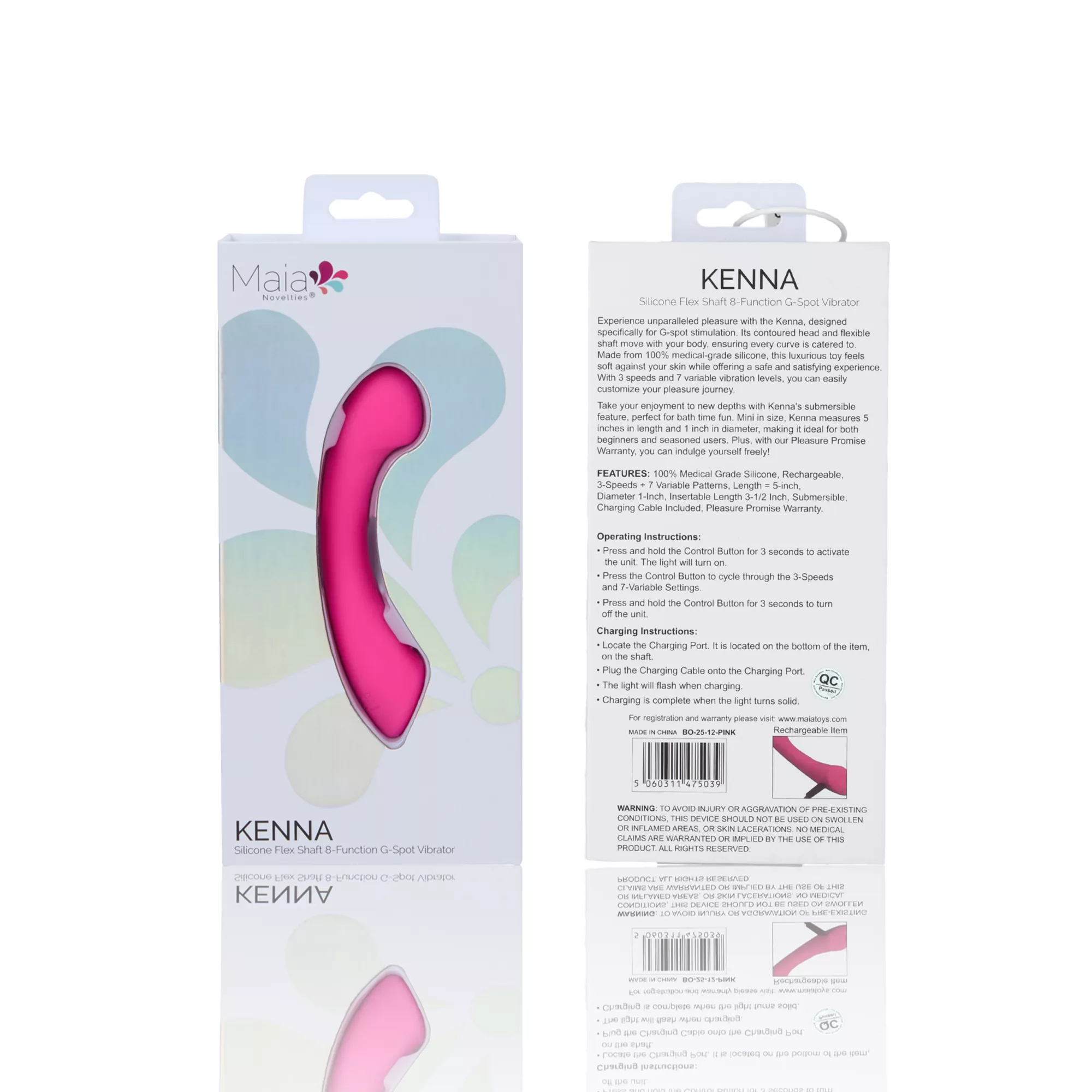 Maia Kenna Flex Shaft Silicone G-Spot Vibrator at Spencer's