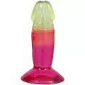 Crystal Jellies Multicolor Suction Cup Dildo - 4.5 Inch at Spencer's