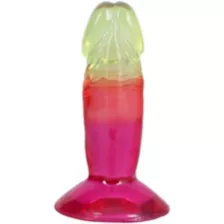 Crystal Jellies Multicolor Suction Cup Dildo - 4.5 Inch at Spencer's