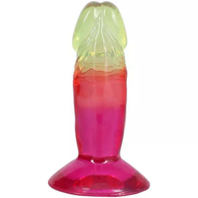 Crystal Jellies Multicolor Suction Cup Dildo - 4.5 Inch at Spencer's