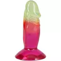 Crystal Jellies Multicolor Suction Cup Dildo - 4.5 Inch at Spencer's