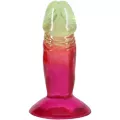 Crystal Jellies Multicolor Suction Cup Dildo - 4.5 Inch at Spencer's