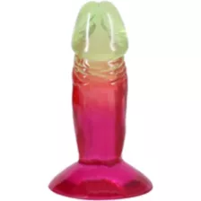Crystal Jellies Multicolor Suction Cup Dildo - 4.5 Inch at Spencer's