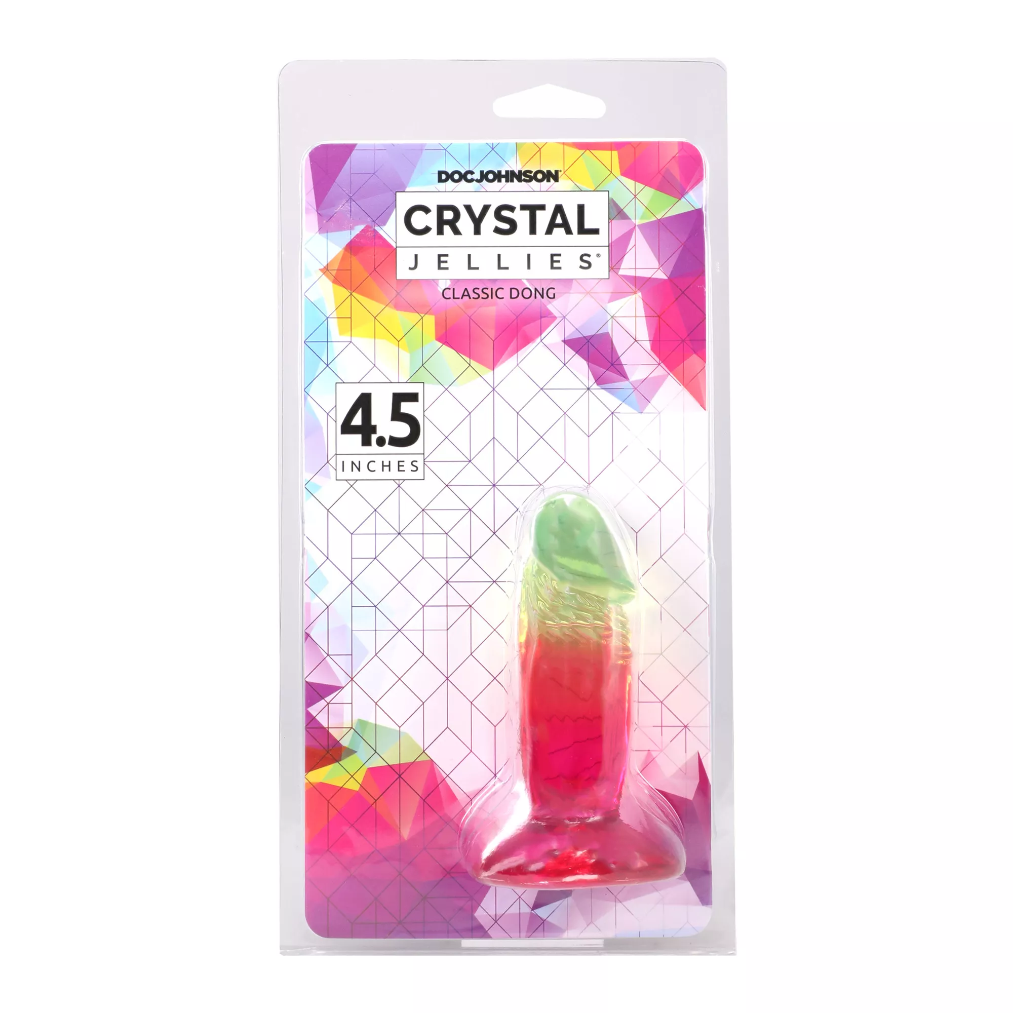 Crystal Jellies Multicolor Suction Cup Dildo - 4.5 Inch at Spencer's