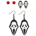 Multi-Pack Ghost Face Stud and Dangle Earrings - 3 Pair at Spencer's
