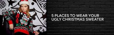 Places to Wear Ugly Christmas Sweater