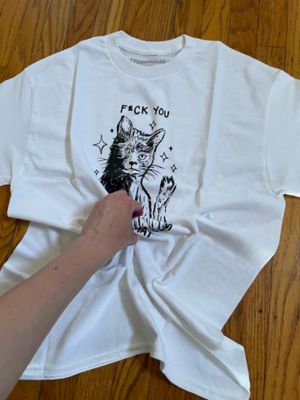 Crumple tie dye t shirt process