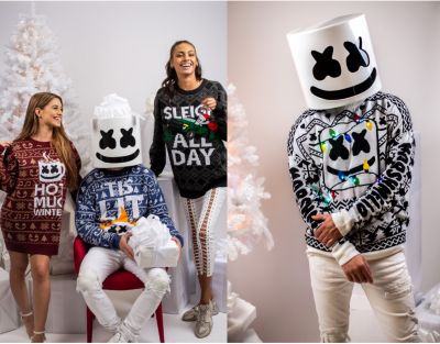 storting viool basketbal First-Ever Marshmello Christmas Sweaters: A VERY MELLO XMAS - The Inspo Spot