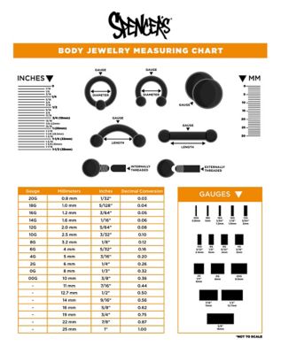 Size and Conversion Charts – High Pass Body Jewelry