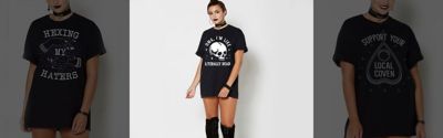 Pierced T-shirt Oversized in Black