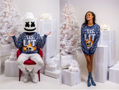 storting viool basketbal First-Ever Marshmello Christmas Sweaters: A VERY MELLO XMAS - The Inspo Spot