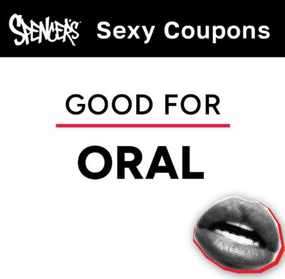 Sexy coupon for Oral Sex