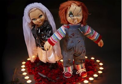 chucky and tiffany dolls at spencers