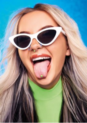 Kayla Malecc x Spencer's body jewelry collection promotional image