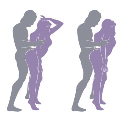 Standing doggy anal sex position